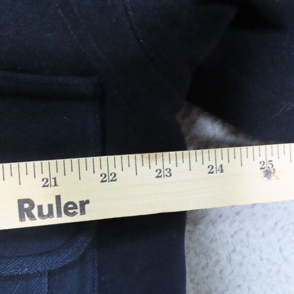 Vintage Hugo Boss Cashmere Wool Bomber Jacket Blue Full Zip Quilted Liner Medium - Picture 11 of 14